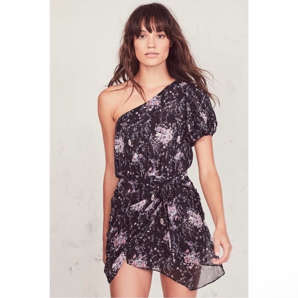 NWT Peyton 100% Silk Floral Mini Dress